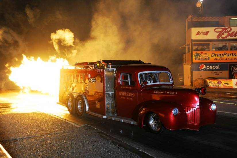 15 Pictures Of Fire Trucks Transformed Into Drag Racers (Really)