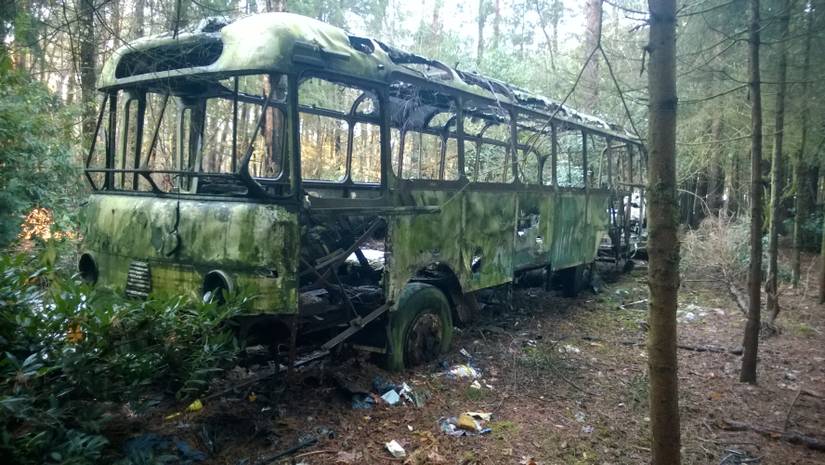 22 Mysterious Pictures Of Deserted Buses