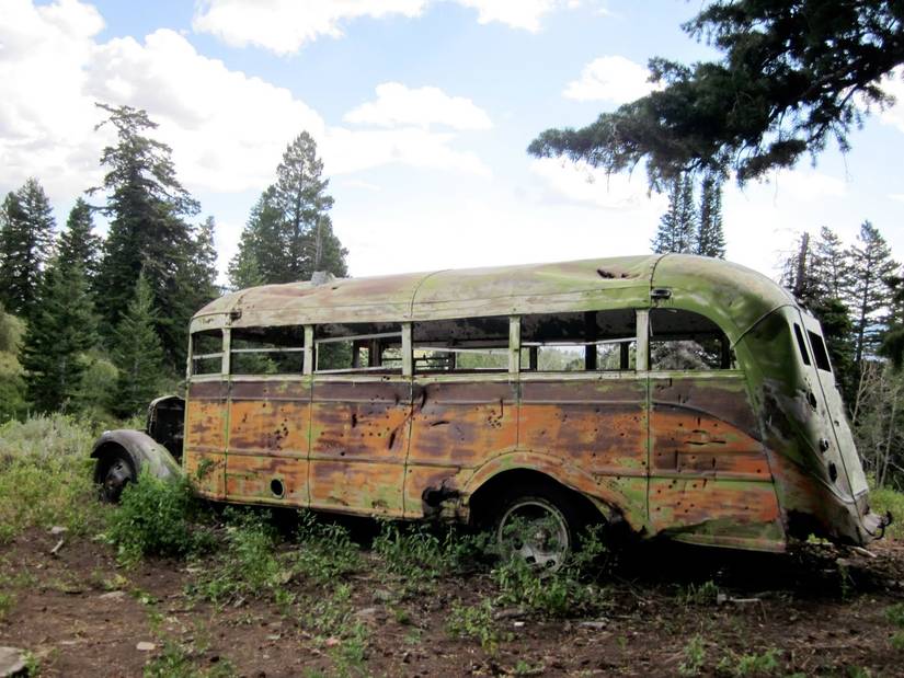 22 Mysterious Pictures Of Deserted Buses