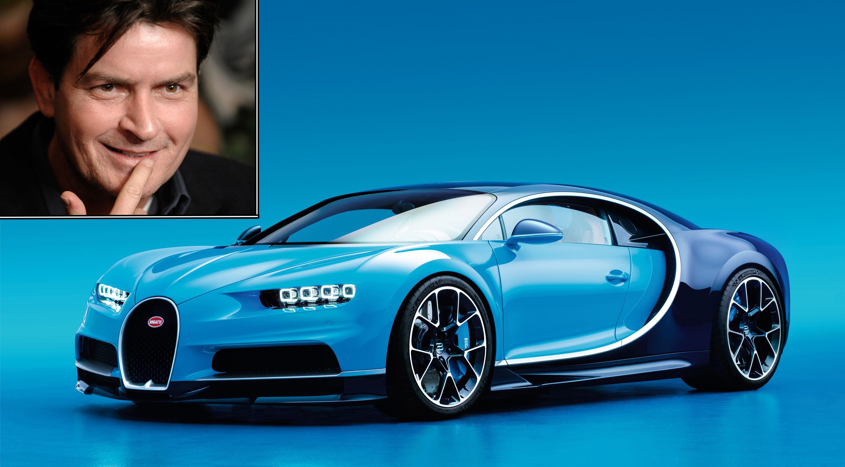 Charlie Sheen Bugatti