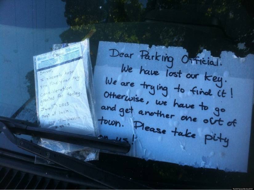 23 Of The Silliest Notes People Left On Cars