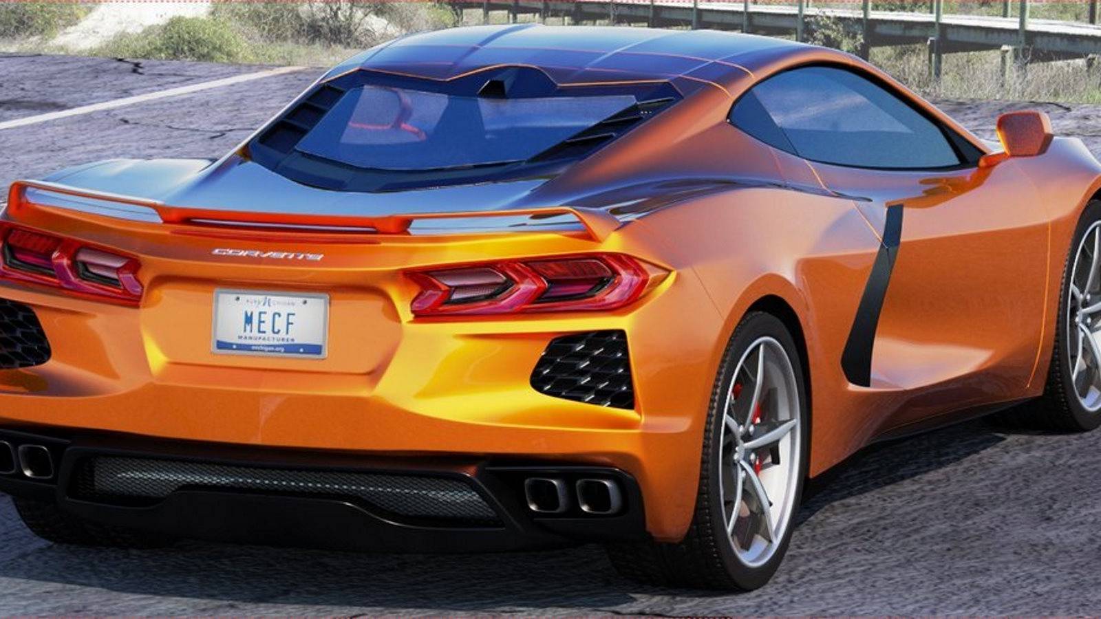 Corvette Mid Engine Rear View New Renders May Be The Closest We've Come To A Bare Mid-Engine Corvette