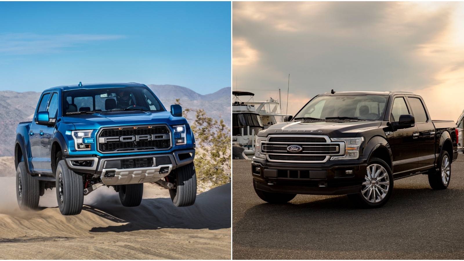 Find Out Which 450 HP Ford Pickup Is Better: Raptor Or Limited F-150