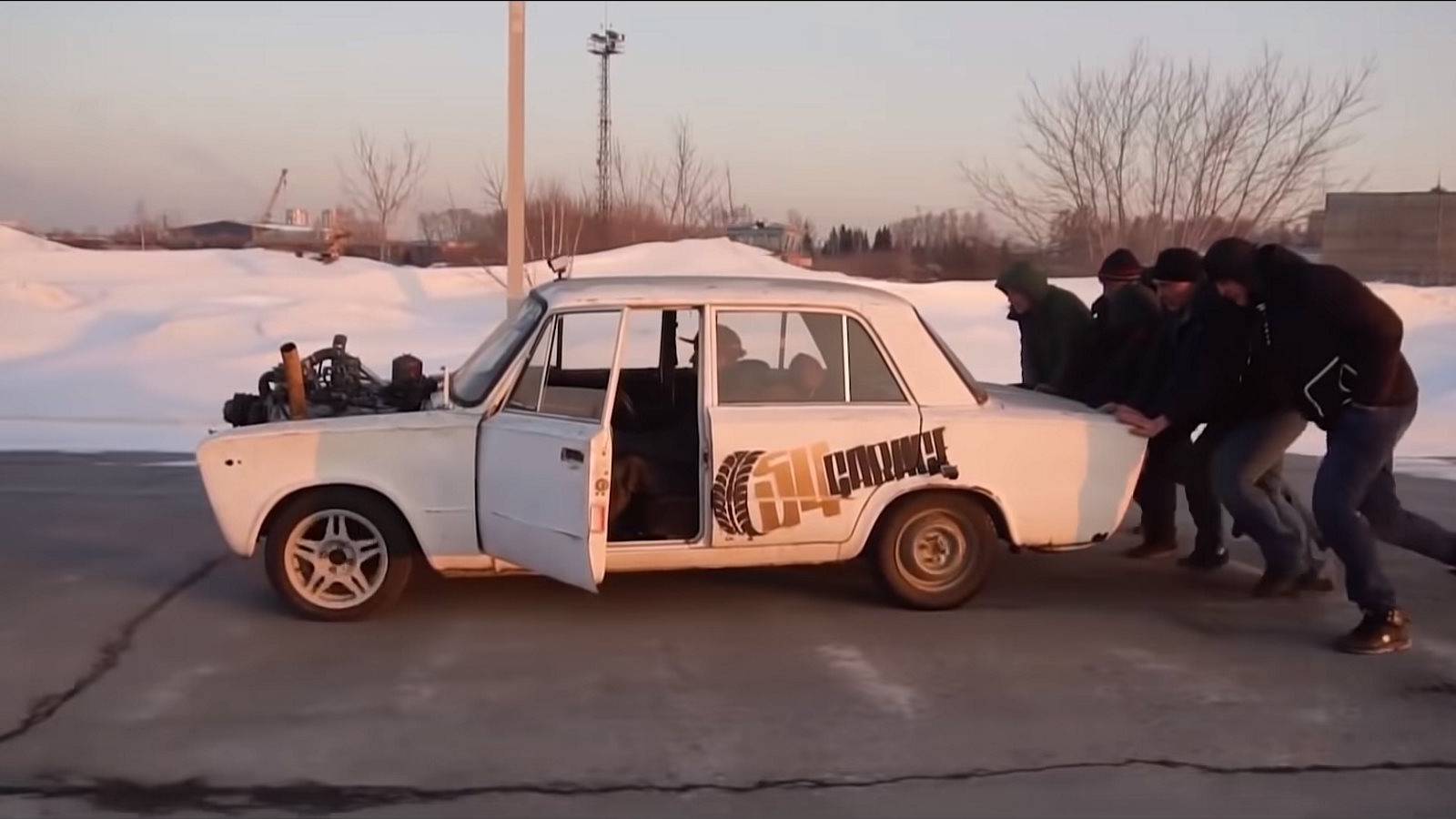 Insane Russian Gearhead Somehow Performed A 7.0-L Engine Swap On A Lada ...