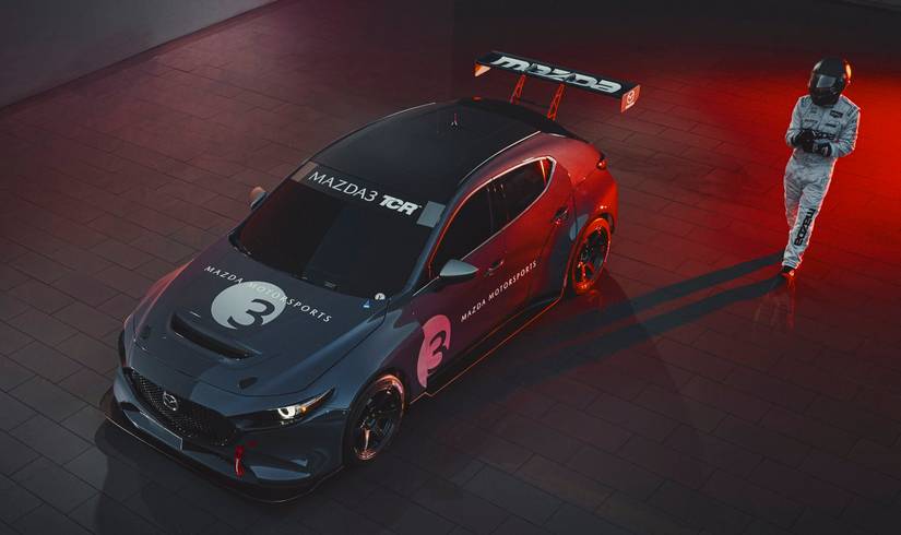Check Out The Mazda3 TCR Race Car's Huge Wing
