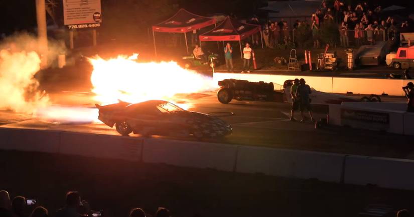 Watch Jet-Powered Drag Racers Ignite The Strip In Quarter-Mile Action