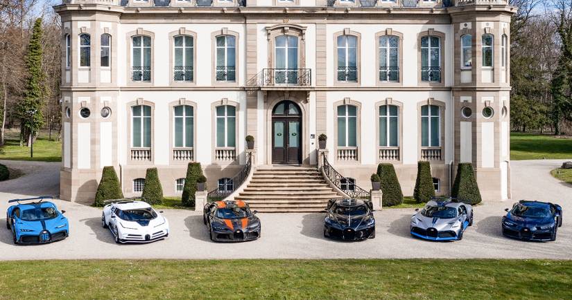 Bugatti Displays Six Chiron Special Editions Worth $35.6 Million