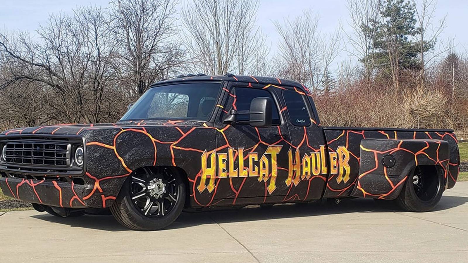Swapped 1978 Dodge Pickup Gets Hellcat V8 Power