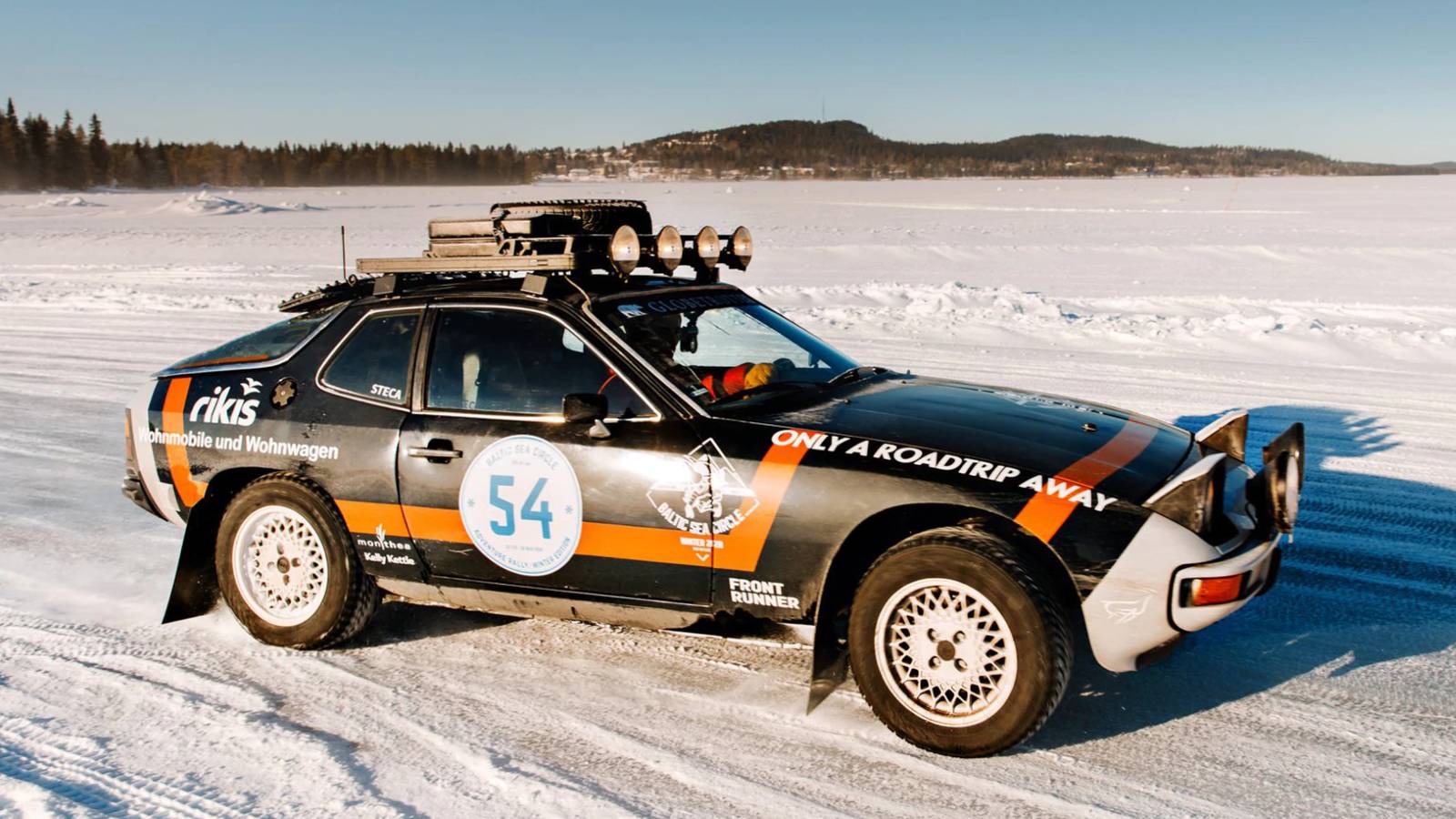 Porce Rear Window Rally Porsche 924 Rally Camper Stampedes Across 10 Countries in 16 Days