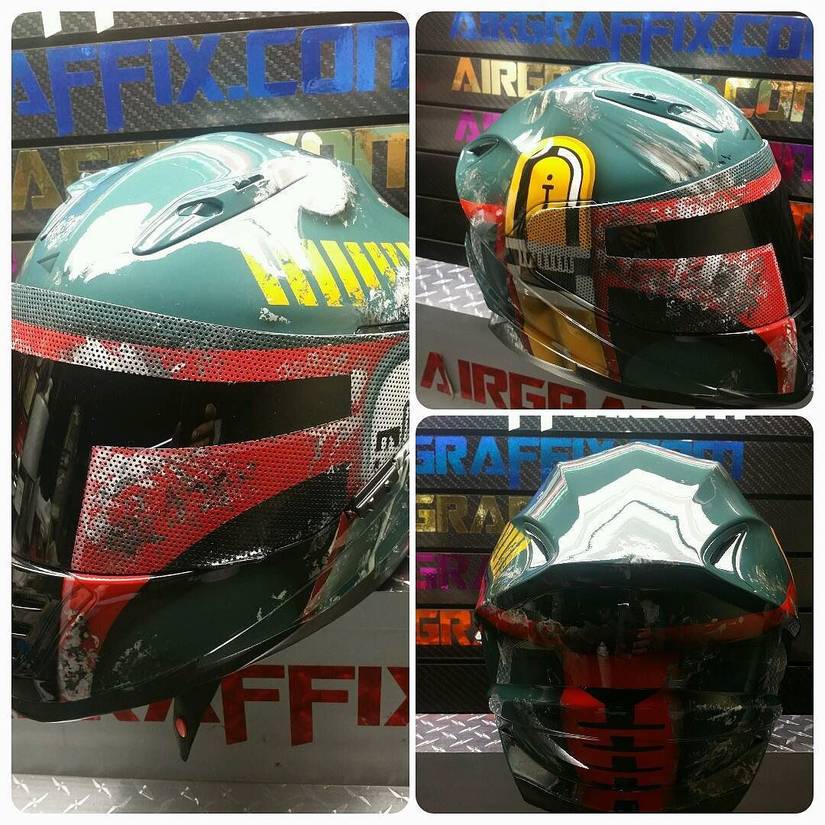 demon motorcycle helmet Devil Satan Evil Helmet 666 Mephisto Damon from the Hell