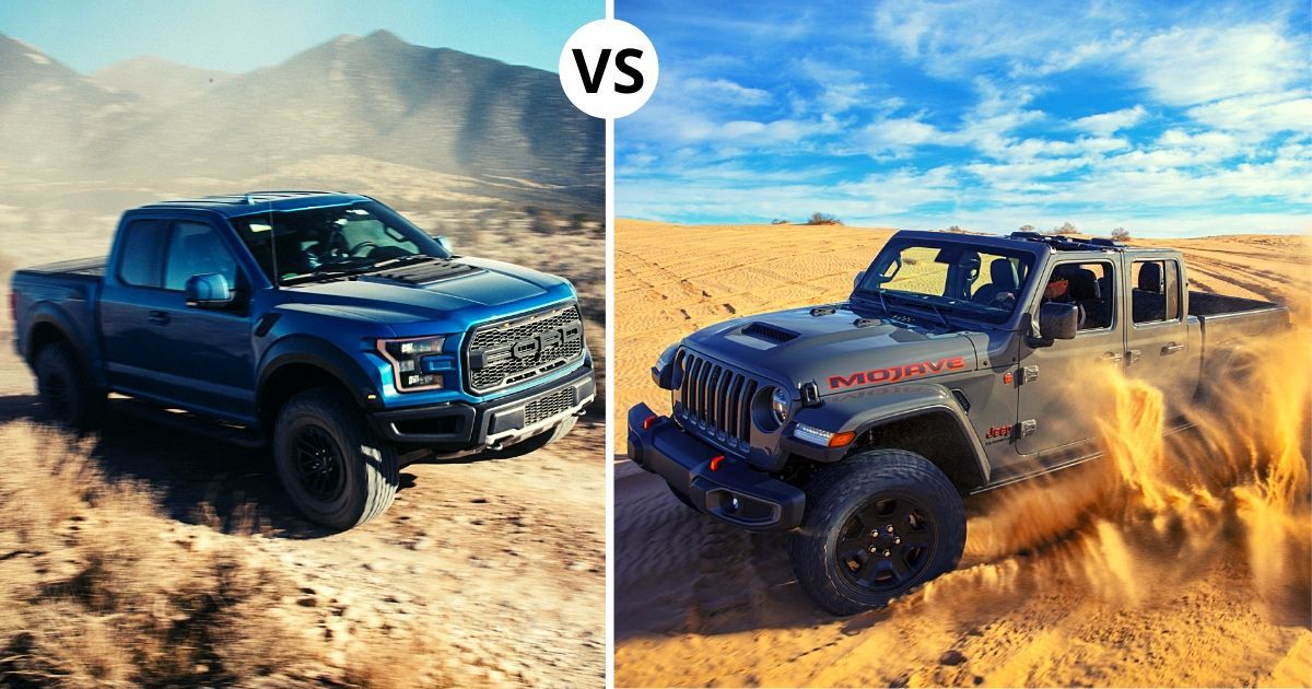 Ford Raptor Vs Jeep Gladiator Mojave Which One OffRoads Better?