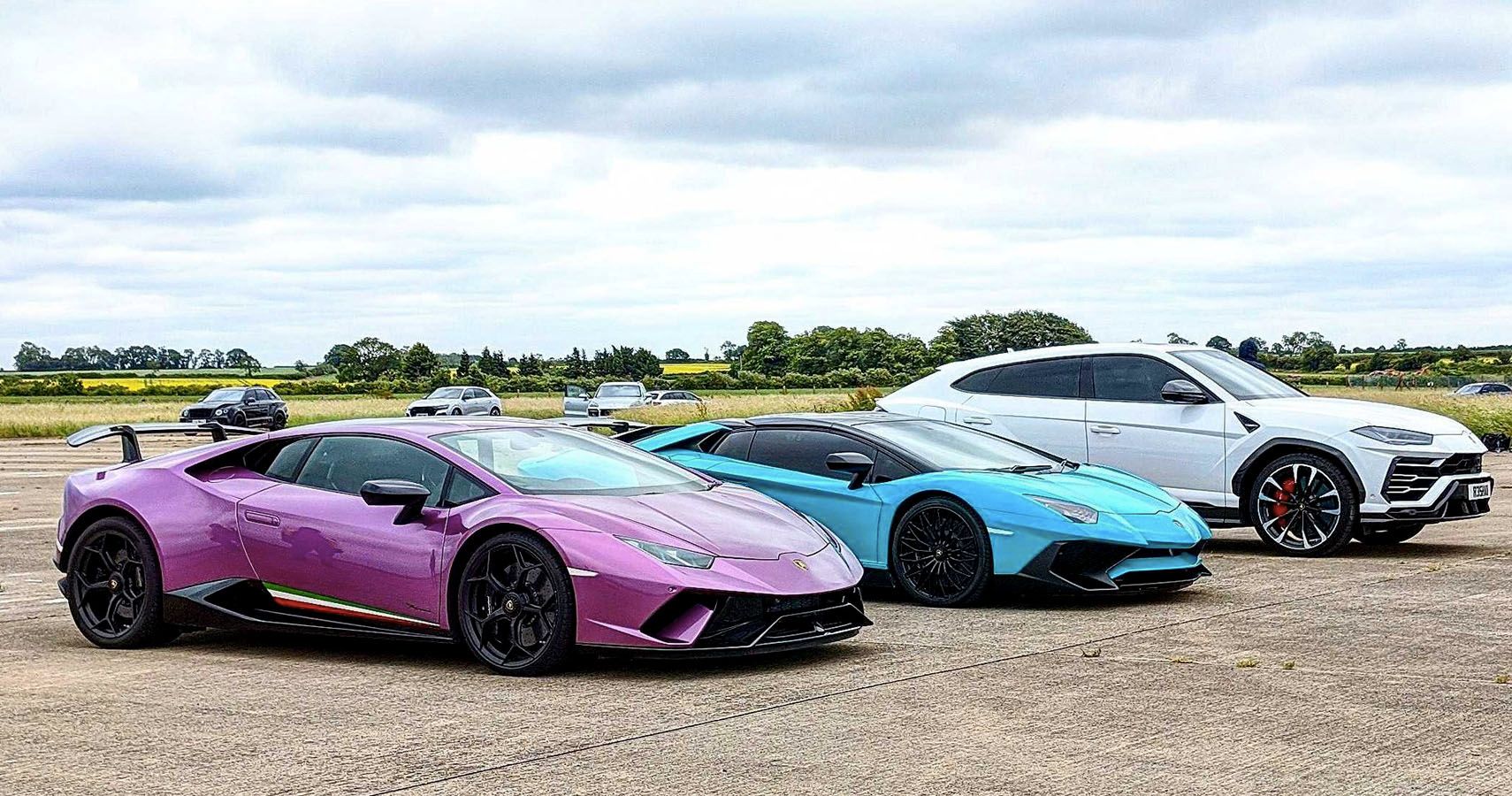 Sibling Rivalry Drag Race Lambo Urus Vs Aventador Vs Huracan
