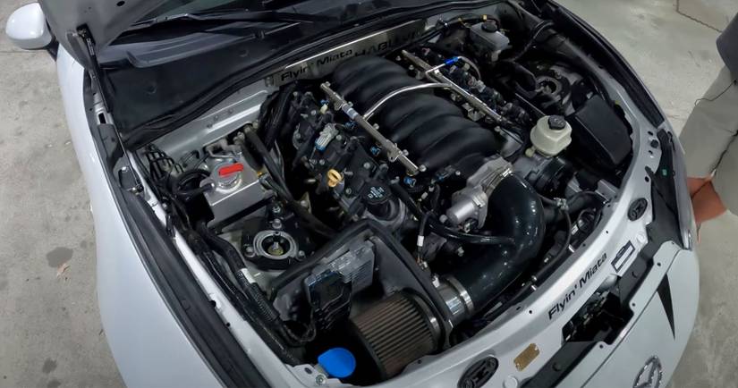 Watch Hoonigan Take This 500HP LS3-Swapped Miata For A Rip-Roaring Spin
