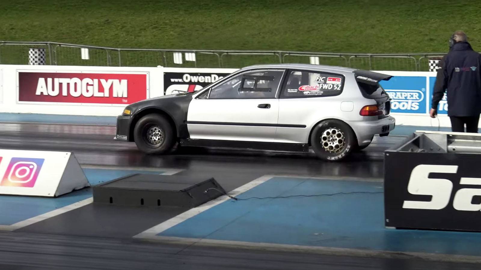 700HP FWD Honda Civic Notches 9s In The Quarter-Mile, Challenges A ...