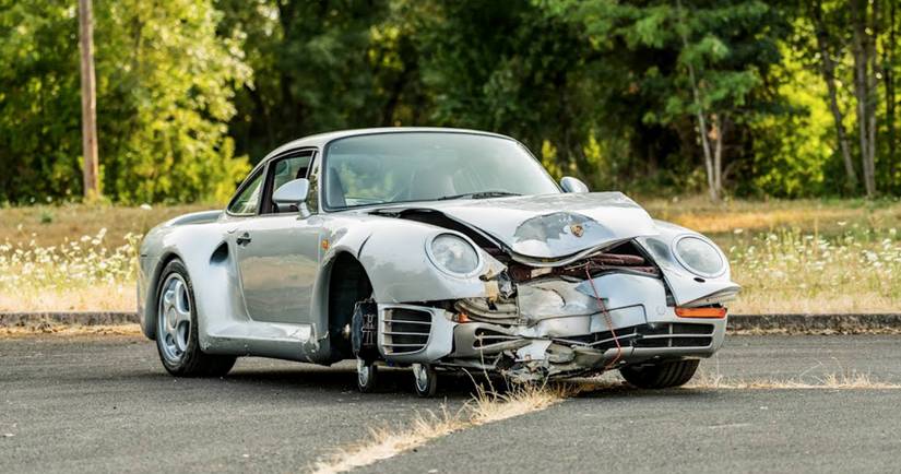 Porsche 959 Oštećenje u sudaru Prednje tri četvrtine