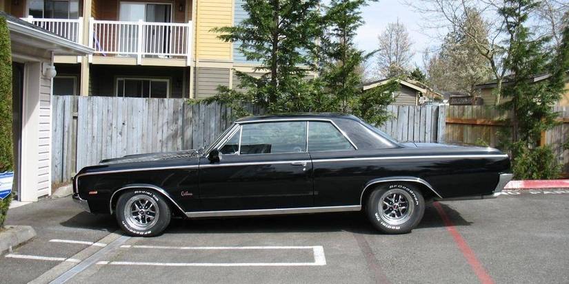 black shiny 1964 oldsmobile 442