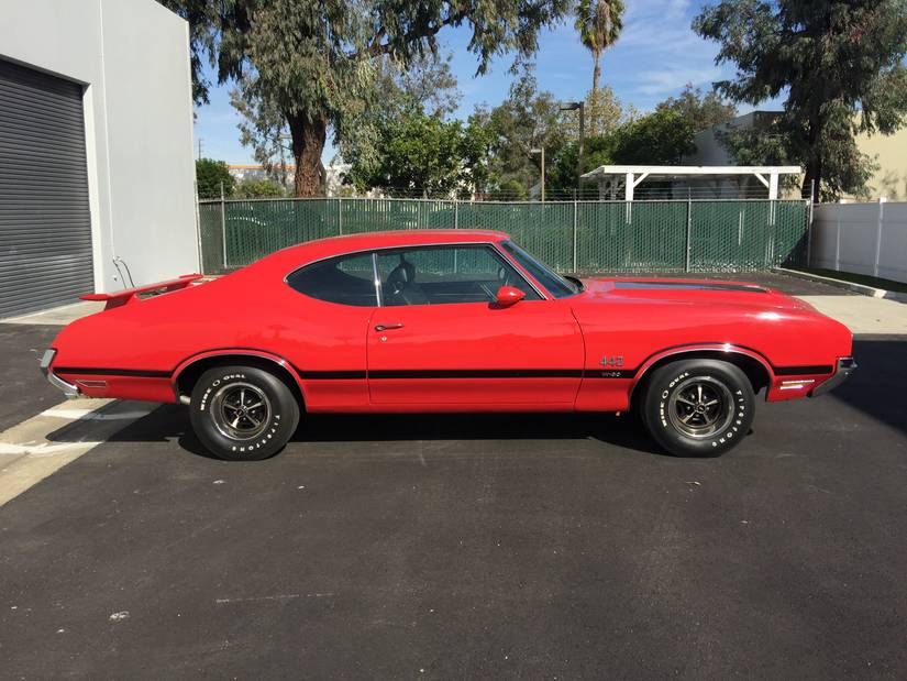 red 1970 Oldsmobile 442