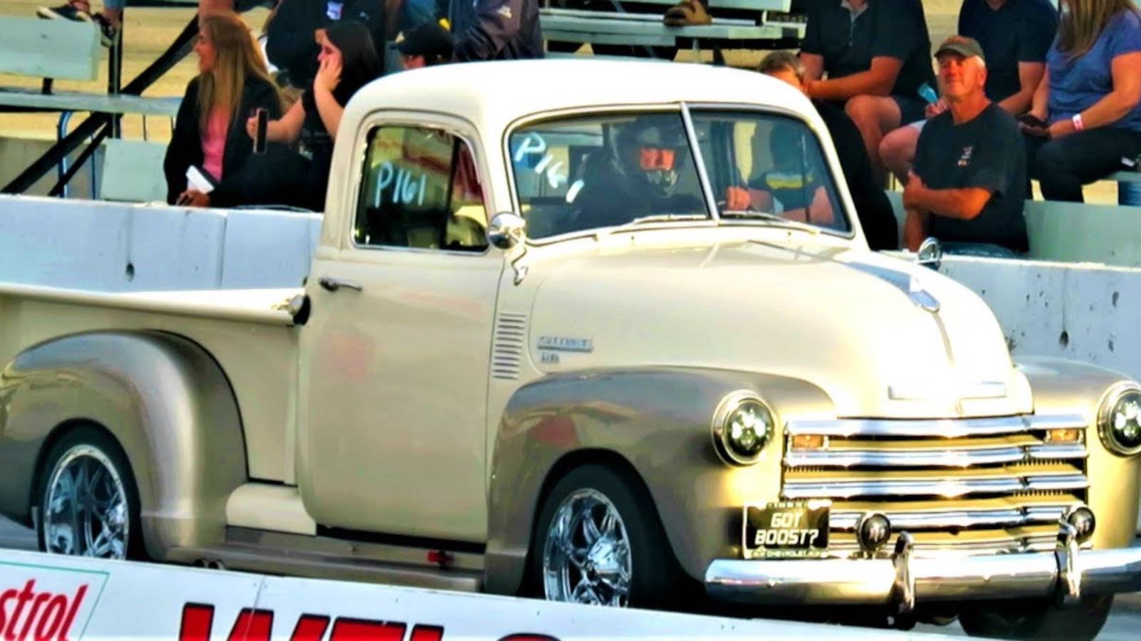 This Classic Chevy 3100 Pickup Decimates A Subaru WRX STI In Quarter ...