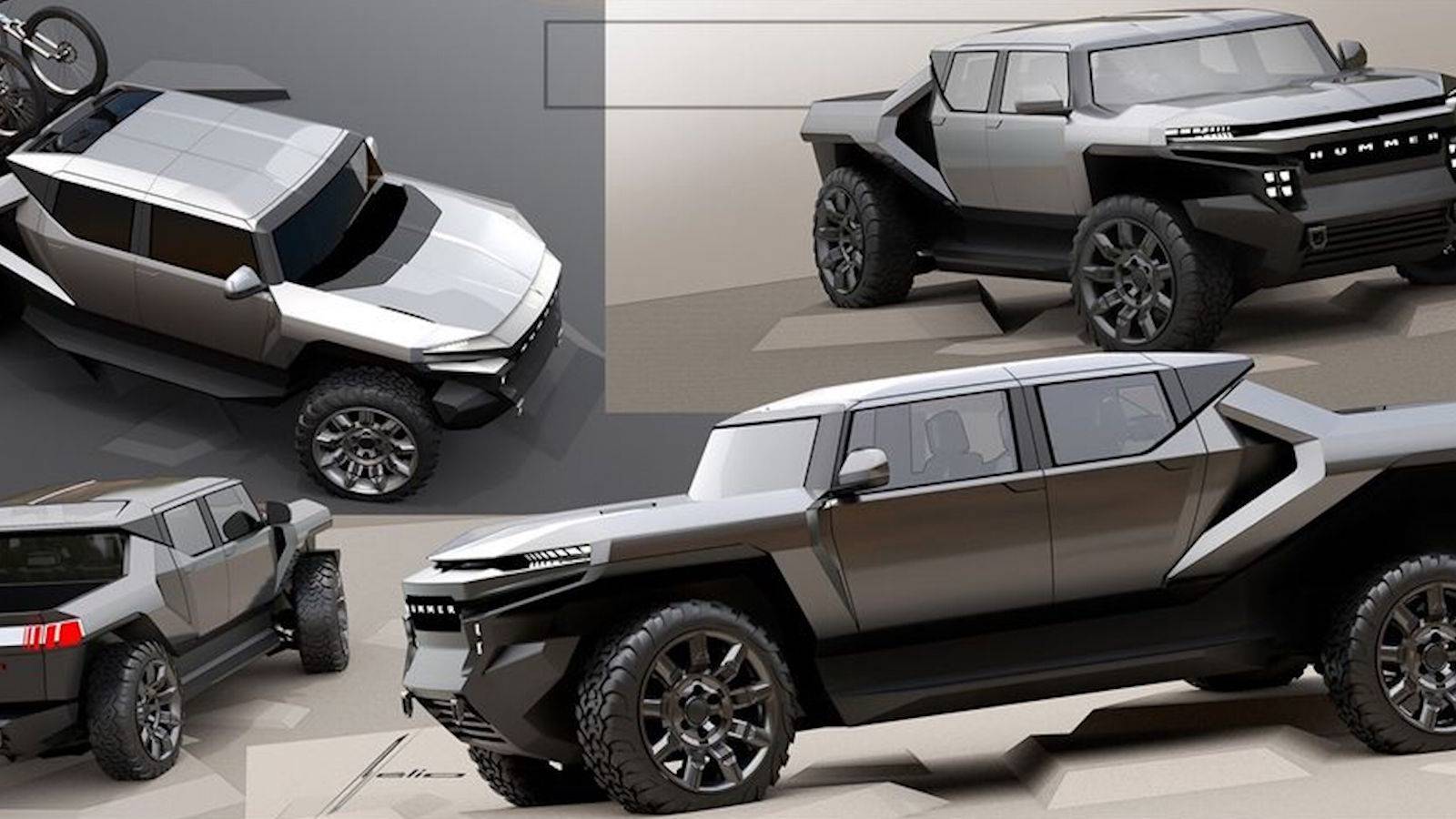 GM Design Shows Off A Radically Different Hummer EV From Sketches