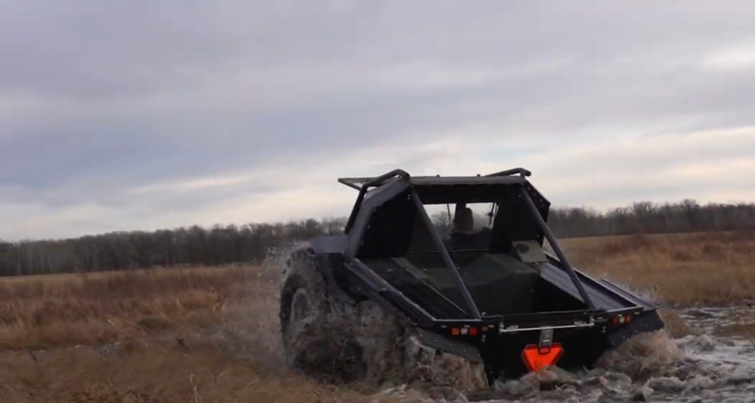 Watch A Couple YouTubers Pulverize Frozen Lakes With Giant Russian