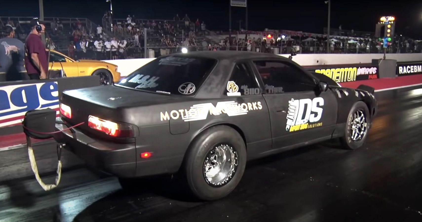 Watch This Nissan 240SX Drag Car Dial In A Massive 91mm Turbo At The Strip