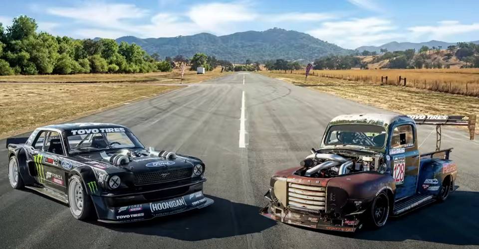 Watch Ken Block S Hoonicorn Mustang Race A 1200 Hp Compound Turbodiesel F1 Stunningly scale and superior on the track. watch ken block s hoonicorn mustang