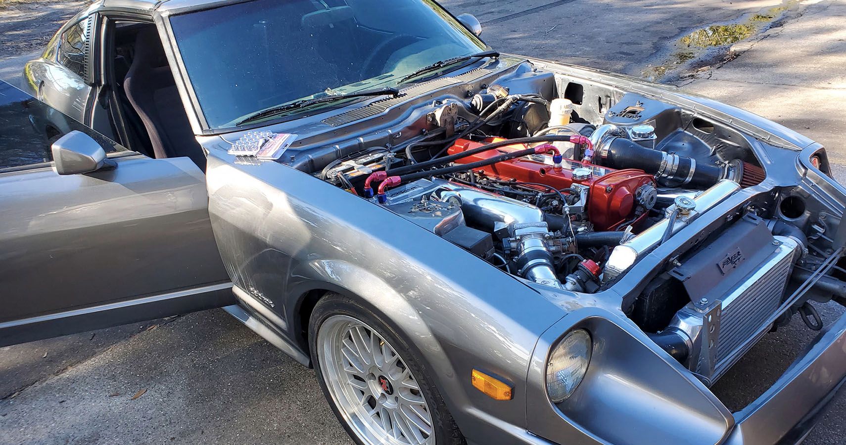Watch A Skyline RB25DET-Swapped Datsun 280ZX Crank Out 448
