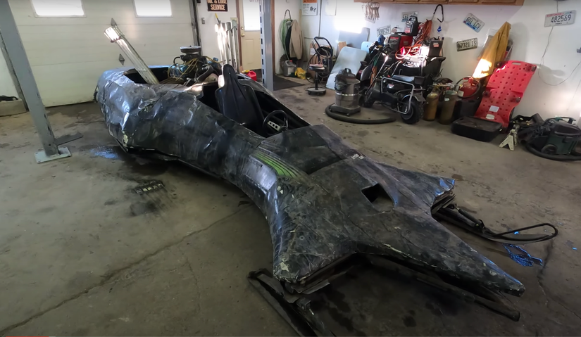 Snowmobile Drag Racing Parts Watch This Forensics Session On A 50-Year Old Home-Built V8, Dual-Track ...