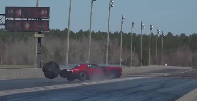 Watch This Camaro Go Airborne During A Drag Race In Georgia