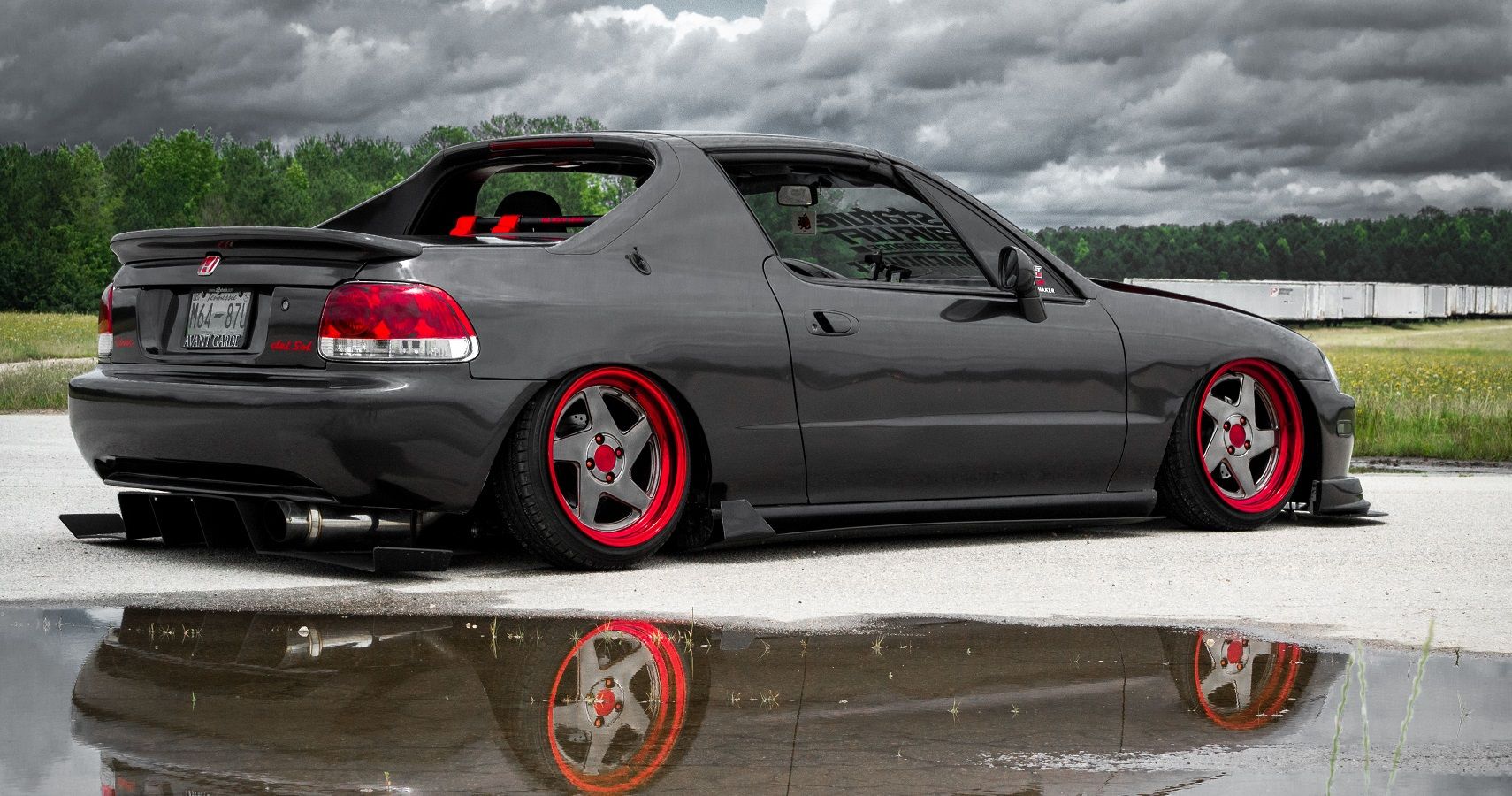 (SPECIAL-ORDER) Touring Car Widebody - Honda Civic CR-X Del Sol (92-98) -  Front End Only (FLip, Bumper Extensions, Fenders), image size:1710x900