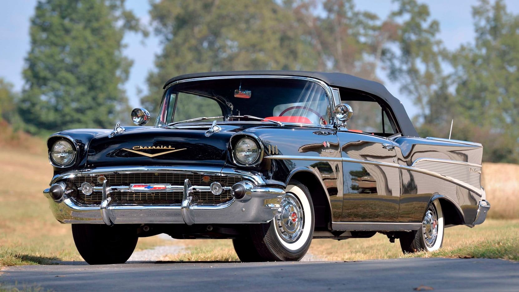 The 1957 Chevrolet Bel-Air at an auction
