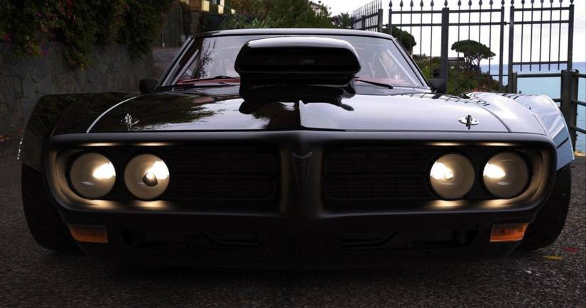 Firebird Wide Body Rendering Blacked-Out Widebody Pontiac Firebird Has Power To Match Its Aggressive ...