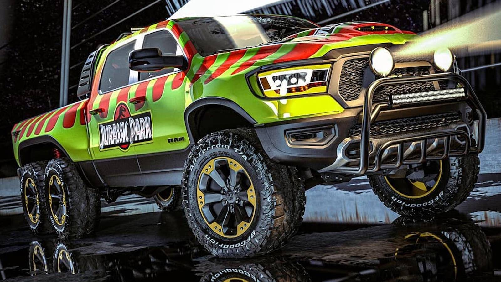 This Ram 'T-Rex' Is The Perfect 6x6 For Touring Jurassic Park