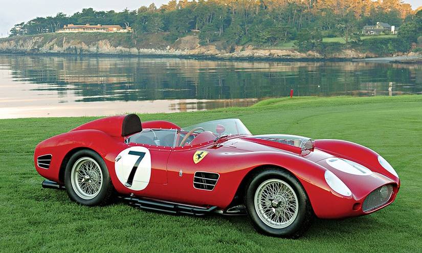 Ferrari 250 Testa Rossa Parked Up On The Grass