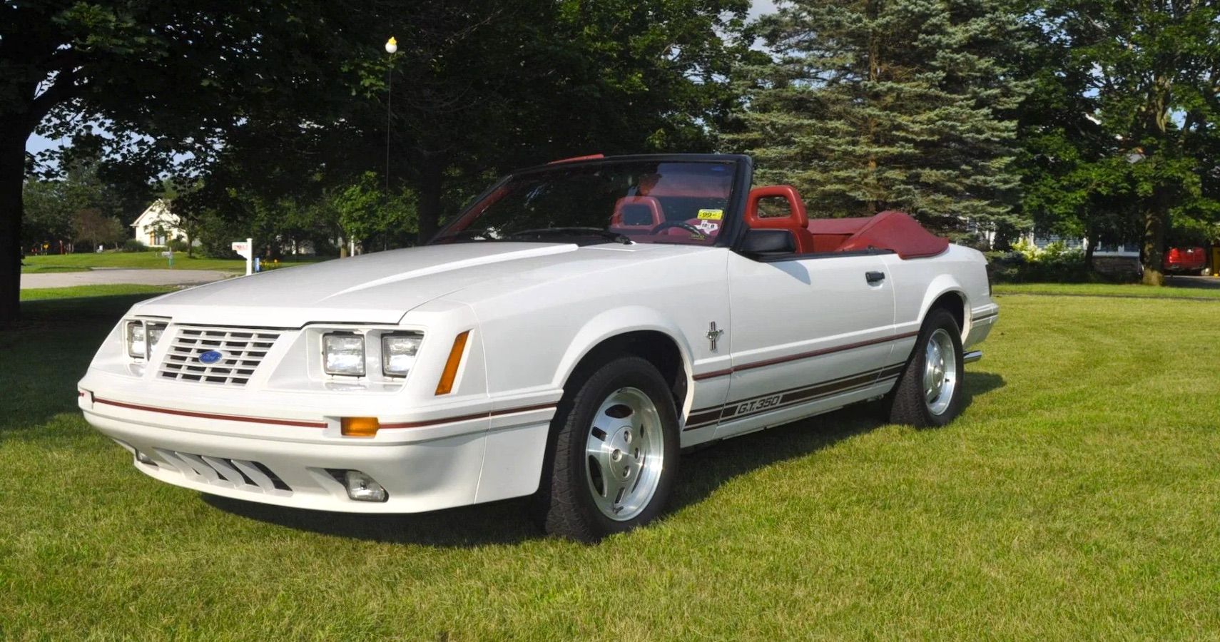 Low Mileage 20th Anniversary Convertible Mustang Sold On BAT, image size:1710x900