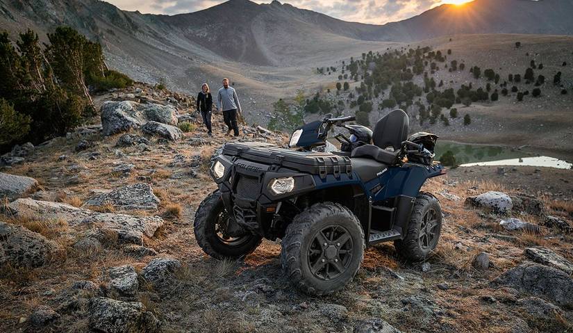 2022 Polaris ATV parked in the dirt