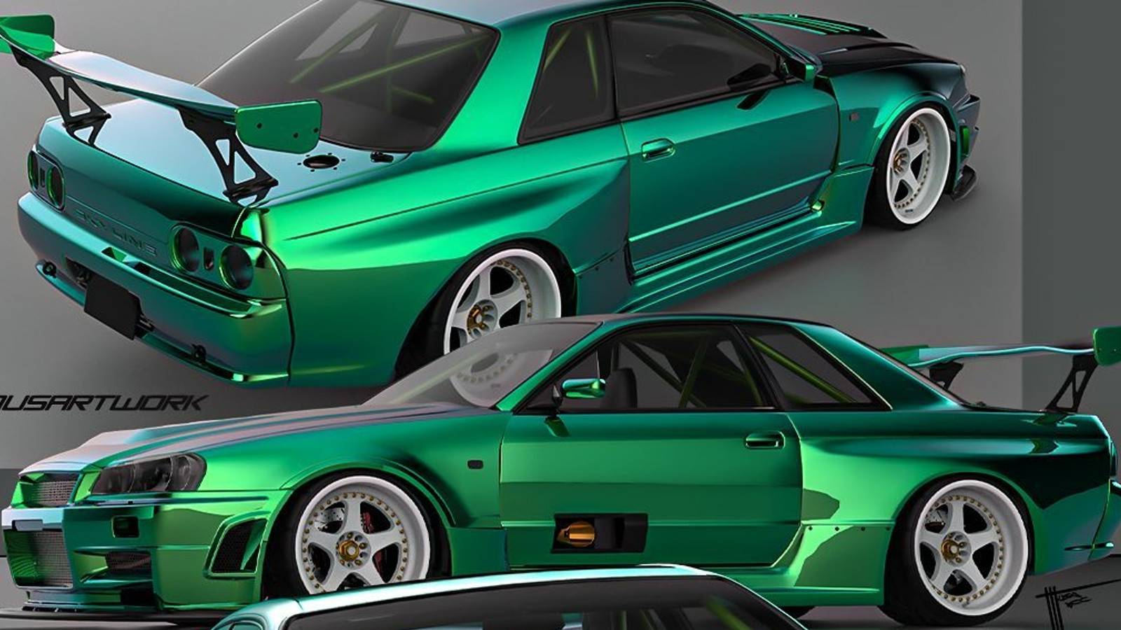 Modern Nissan Skyline GT-R Pays Homage To R34-Gen’s Timeless Design