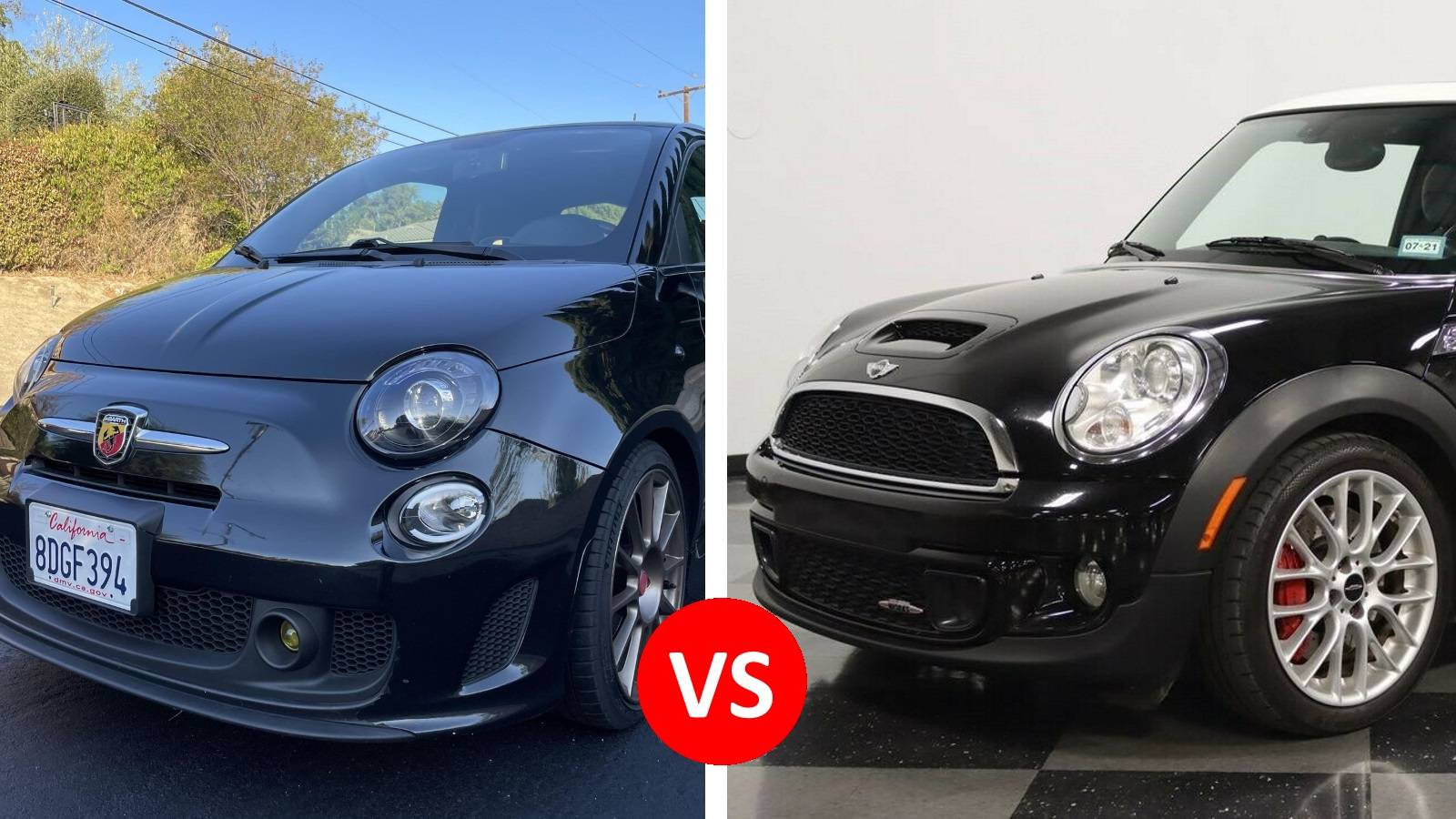 Fiat Abarth 500 Vs Mini Cooper Snull