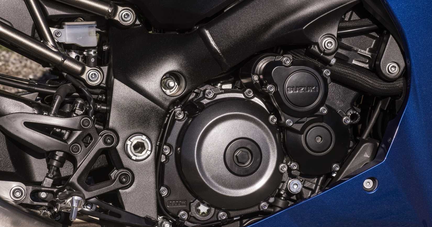 2022 Suzuki GSX-S1000GT+ engine close-up view