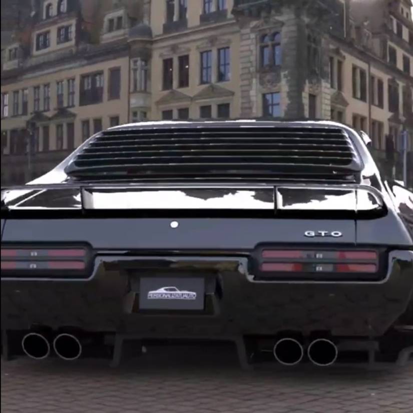Stealthy Pontiac GTO Looks Blacked Out And Bulked Up In Sleek Rendering