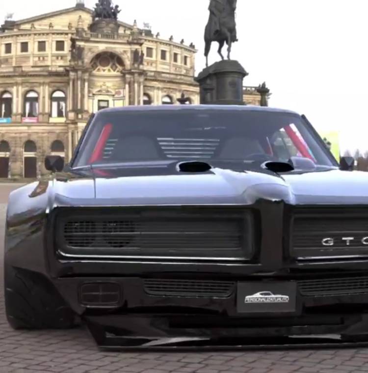Stealthy Pontiac GTO Looks Blacked Out And Bulked Up In Sleek Rendering
