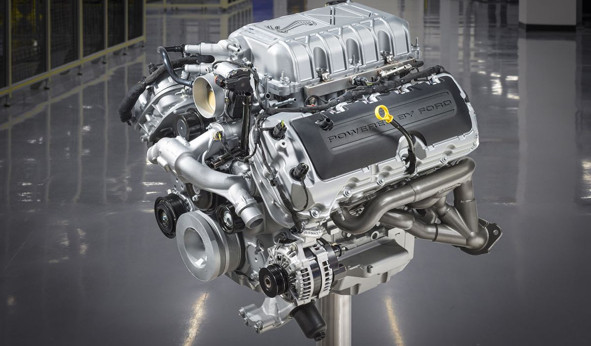 Ford Predator 5.2-Liter Engine 760 HP Used In Ford Mustang GT500