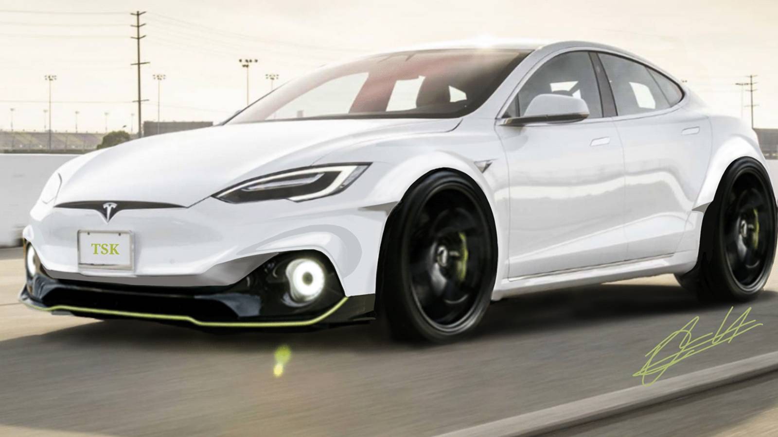 Tesla Model S Bodykit Turns The EV Into A Widebody Stunner