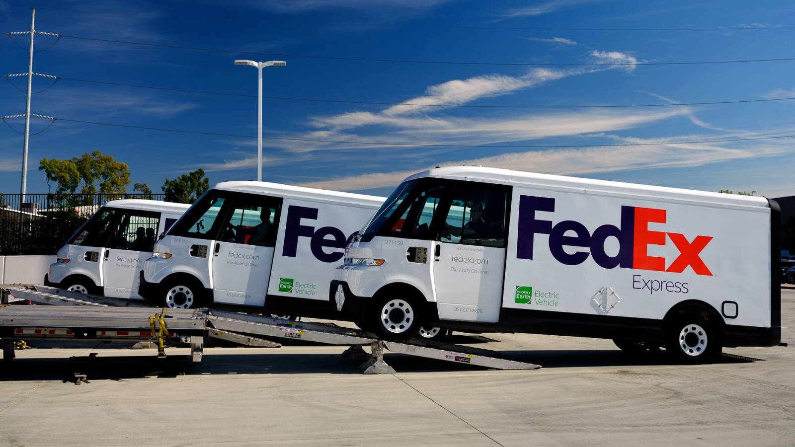 FedEx Takes Delivery Of The First Five Of Its New EV600 Vans