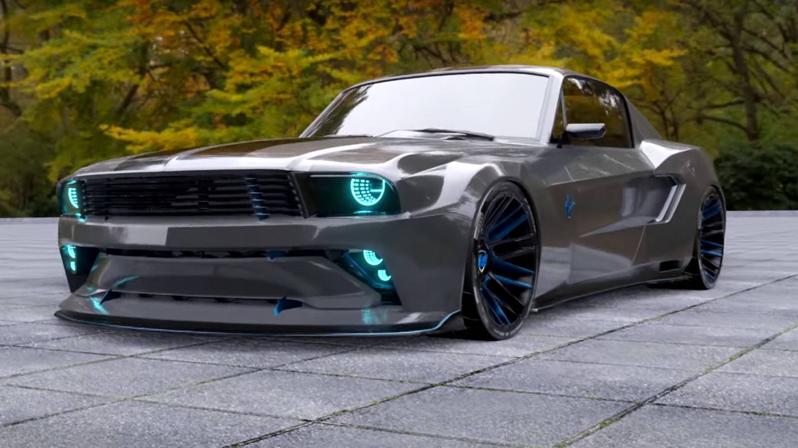 1967 Ford Mustang Dons Digital Widebody In Glossy Rendering
