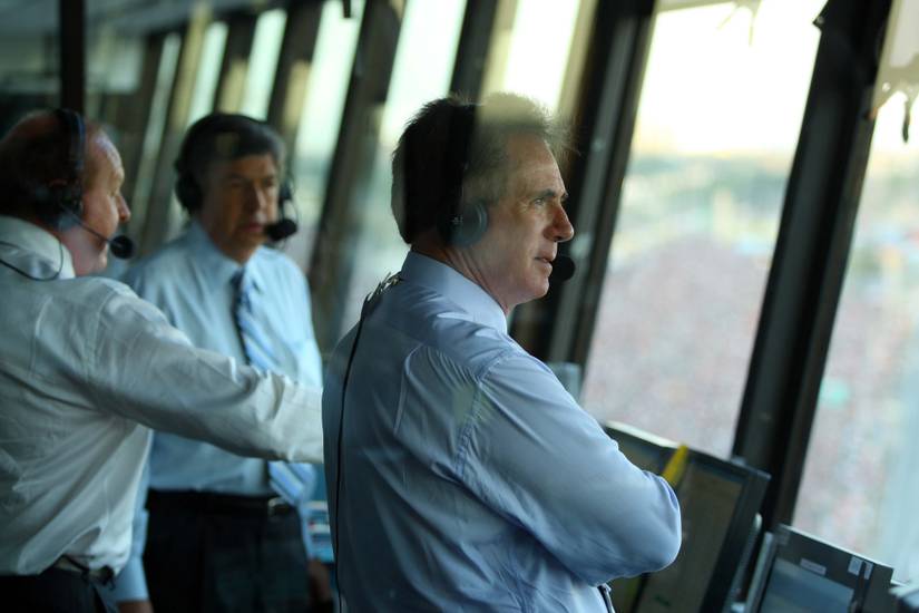 Darrell Waltrip at Daytona before his first commentary appearance