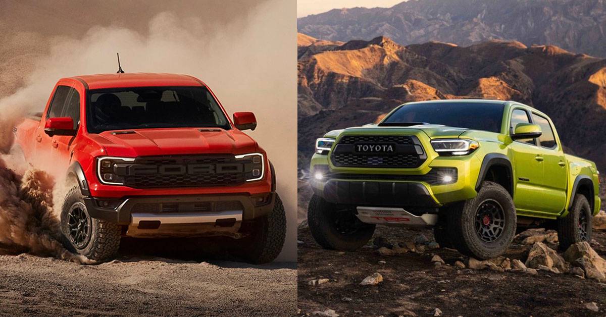 Super Pickups: 2022 Toyota Tacoma TRD Pro Vs 2023 Ford Ranger Raptor