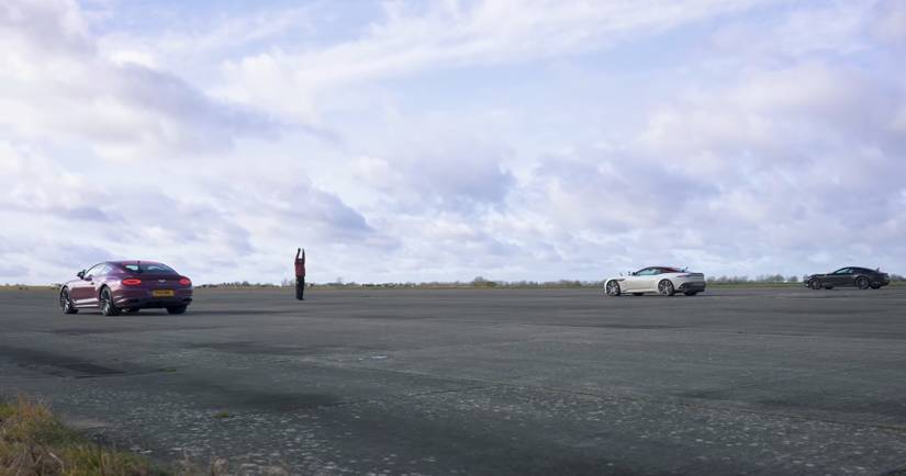 Watch The Ferrari Roma Take On A Bentley GT Speed And Aston Martin DBS