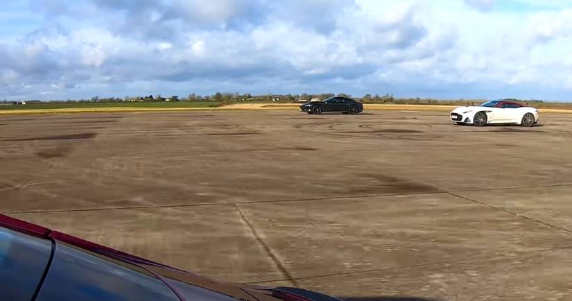 Drag Racing Roma Watch The Ferrari Roma Take On A Bentley GT Speed And Aston Martin DBS