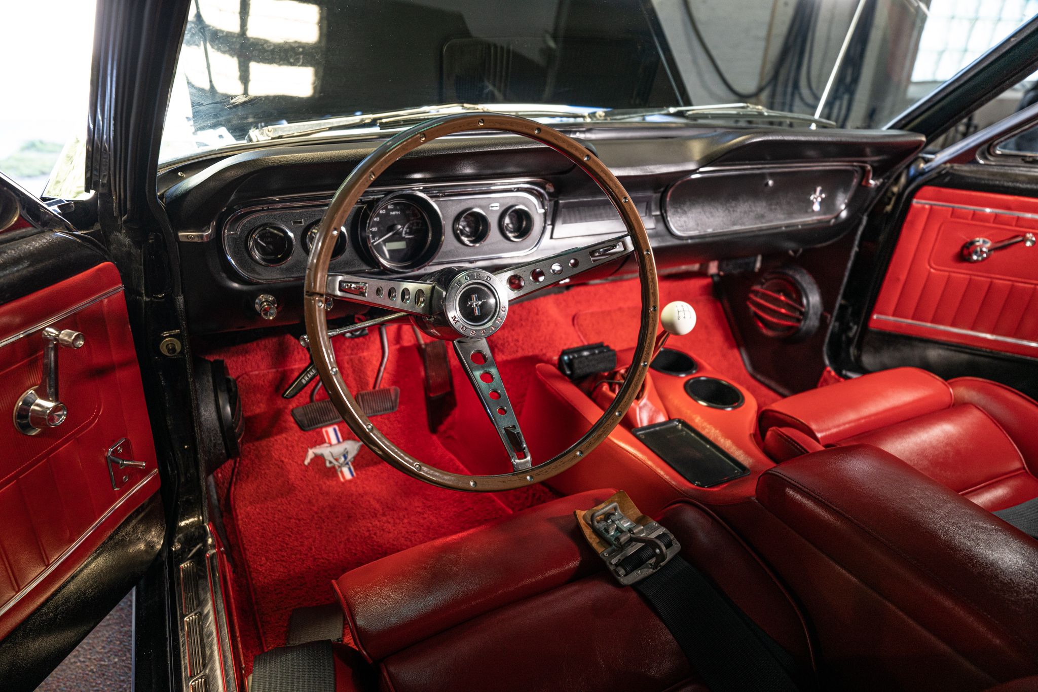 1965-1973 Ford Mustang (First Generation) red interior
